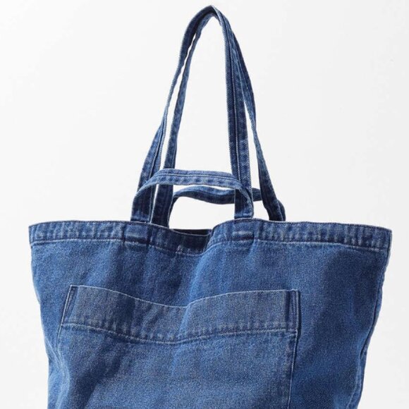 Baggu Giant Pocket Denim Tote - Picture 2 of 9
